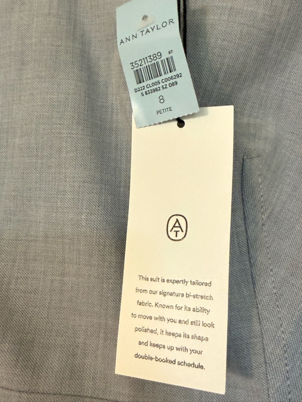 NWT Ann Taylor Light Gray Sleeveless V-Neck Sheath Dress - Picture 5 of 7